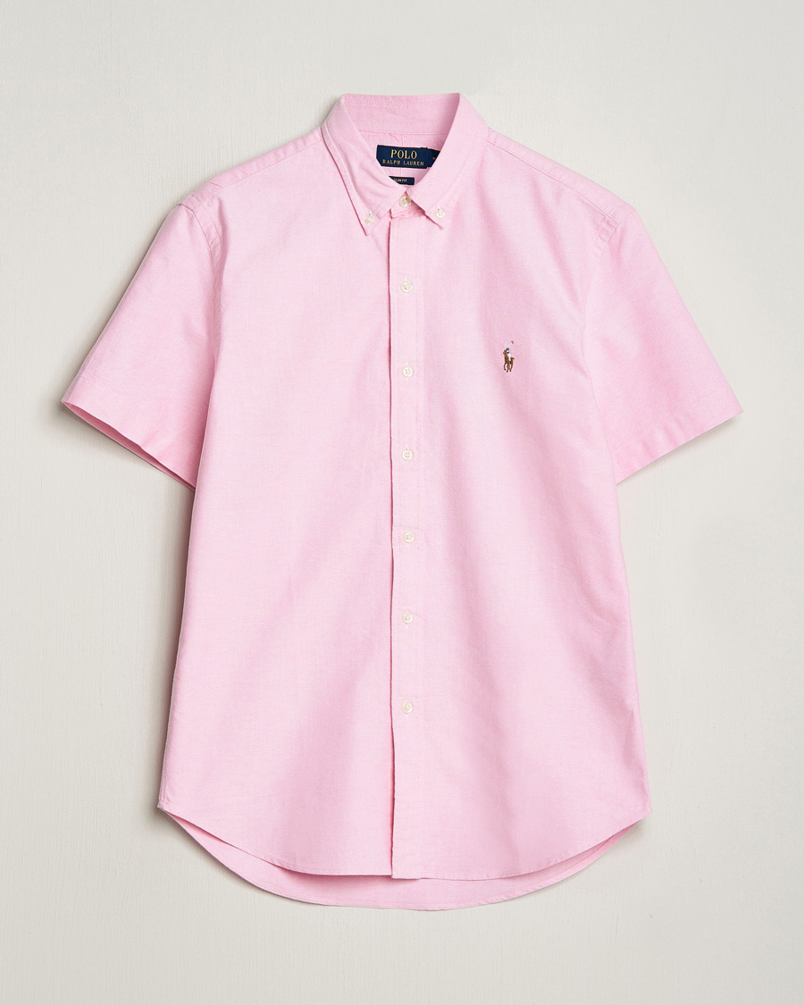 Heren | Overhemden | Polo Ralph Lauren | Slim Fit Oxford Short Sleeve Shirt New Rose