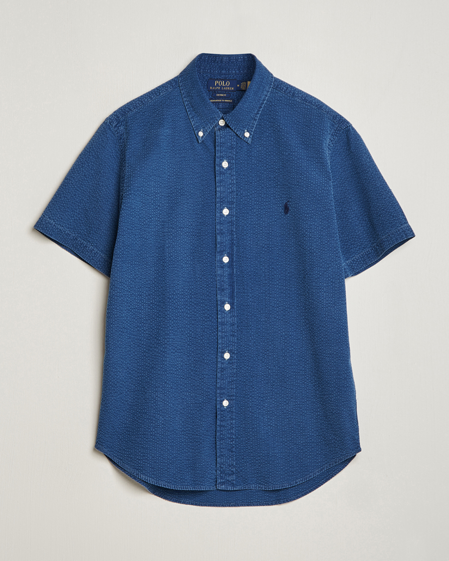 Homme | Chemises | Polo Ralph Lauren | Seersucker Short Sleeve Shirt Dark Indigo