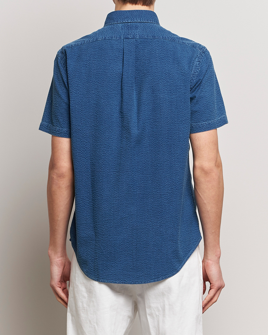 Homme | Chemises | Polo Ralph Lauren | Seersucker Short Sleeve Shirt Dark Indigo