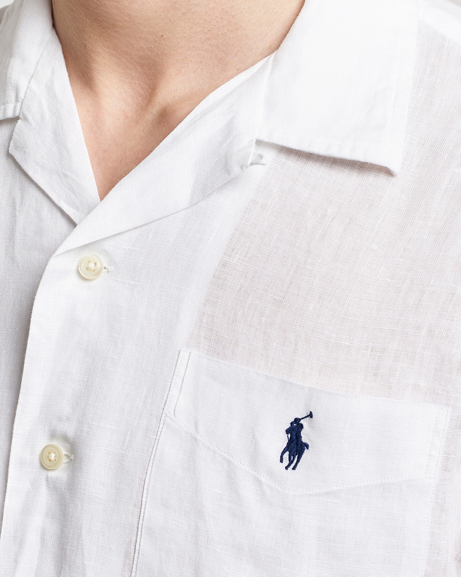 Homme | Chemises | Polo Ralph Lauren | Linen Pocket Short Sleeve Shirt White