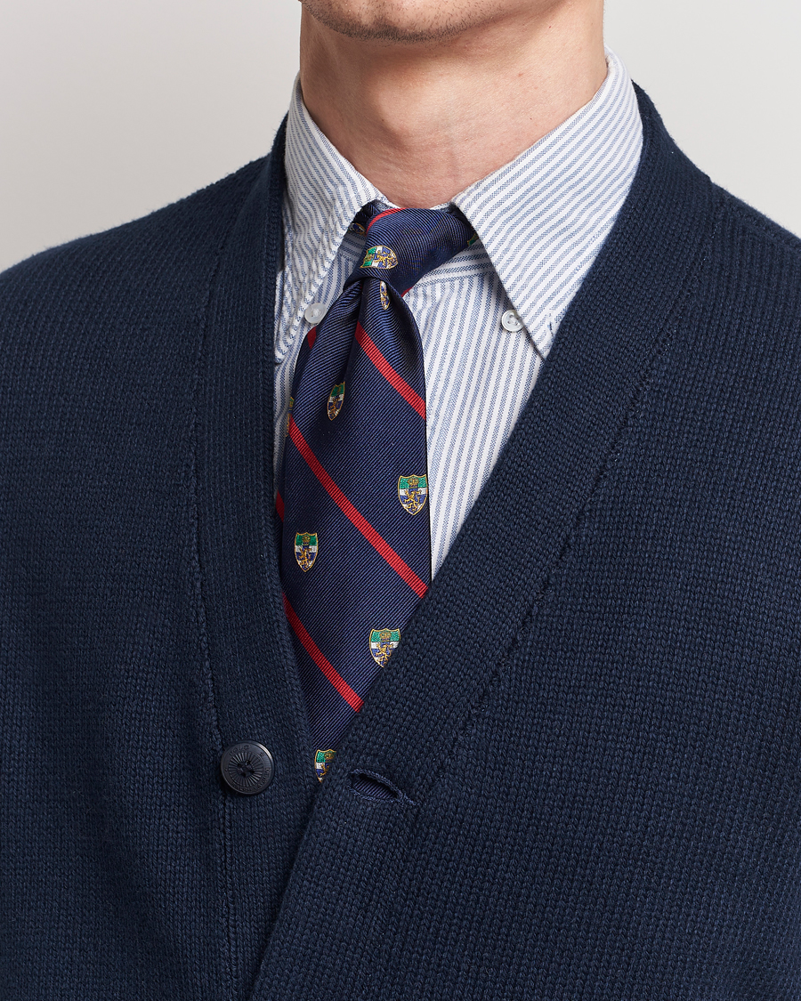 Homme | Polo Ralph Lauren Club Lion Tie Navy/Red | Polo Ralph Lauren | Club Lion Tie Navy/Red