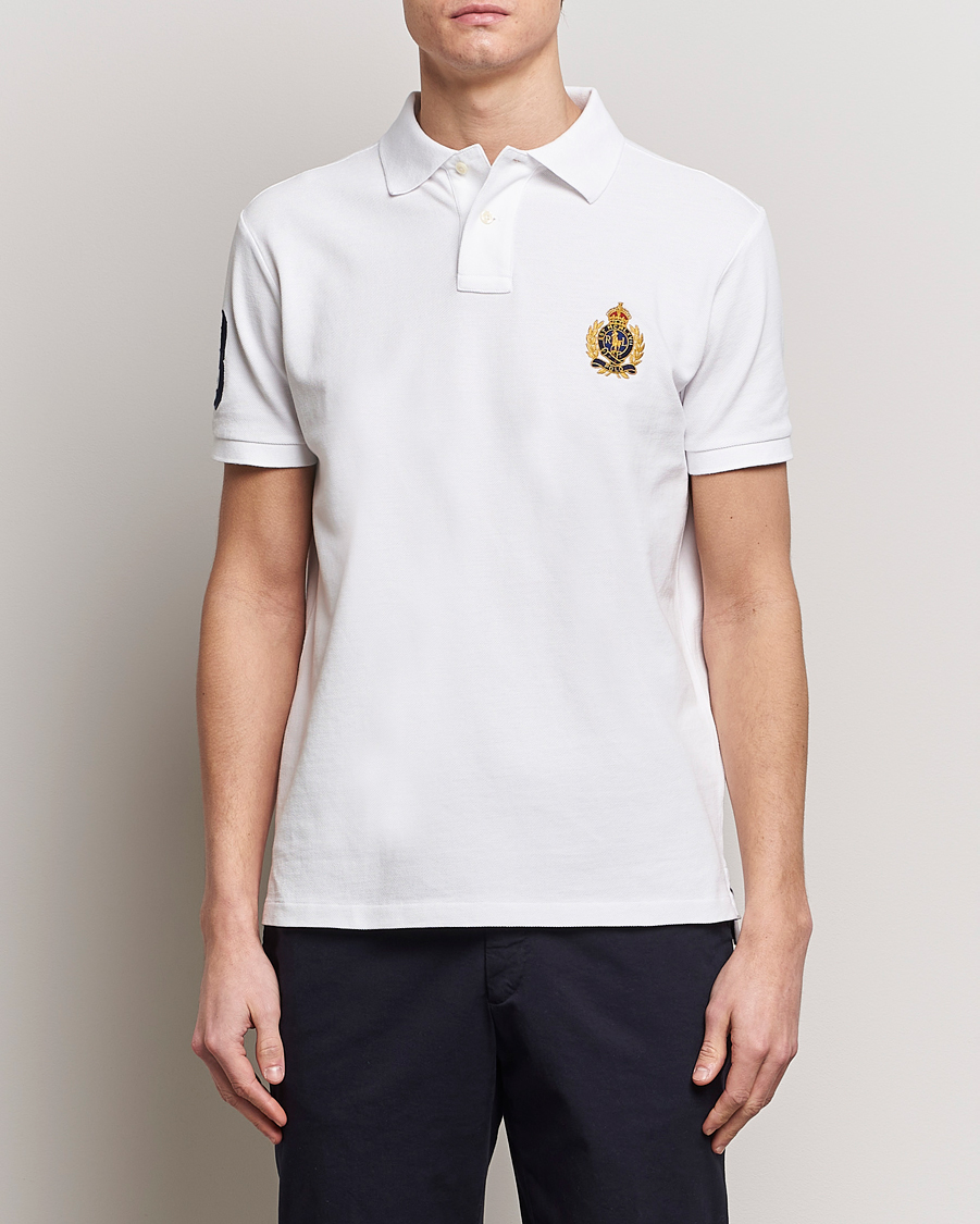 Homme | Polos | Polo Ralph Lauren | Custom Slim Fit Match Club Polo White