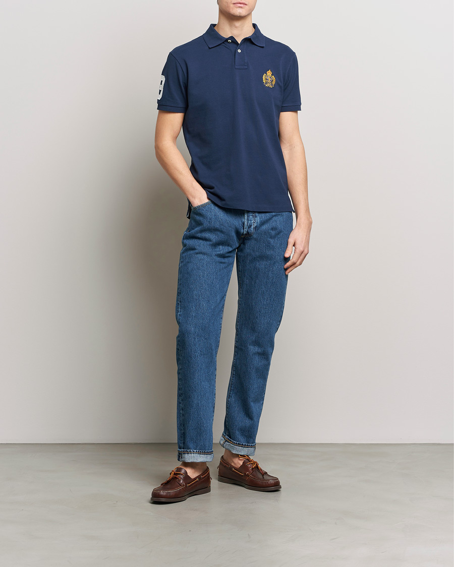 Homme | Polos | Polo Ralph Lauren | Custom Slim Fit Match Club Polo Newport Navy