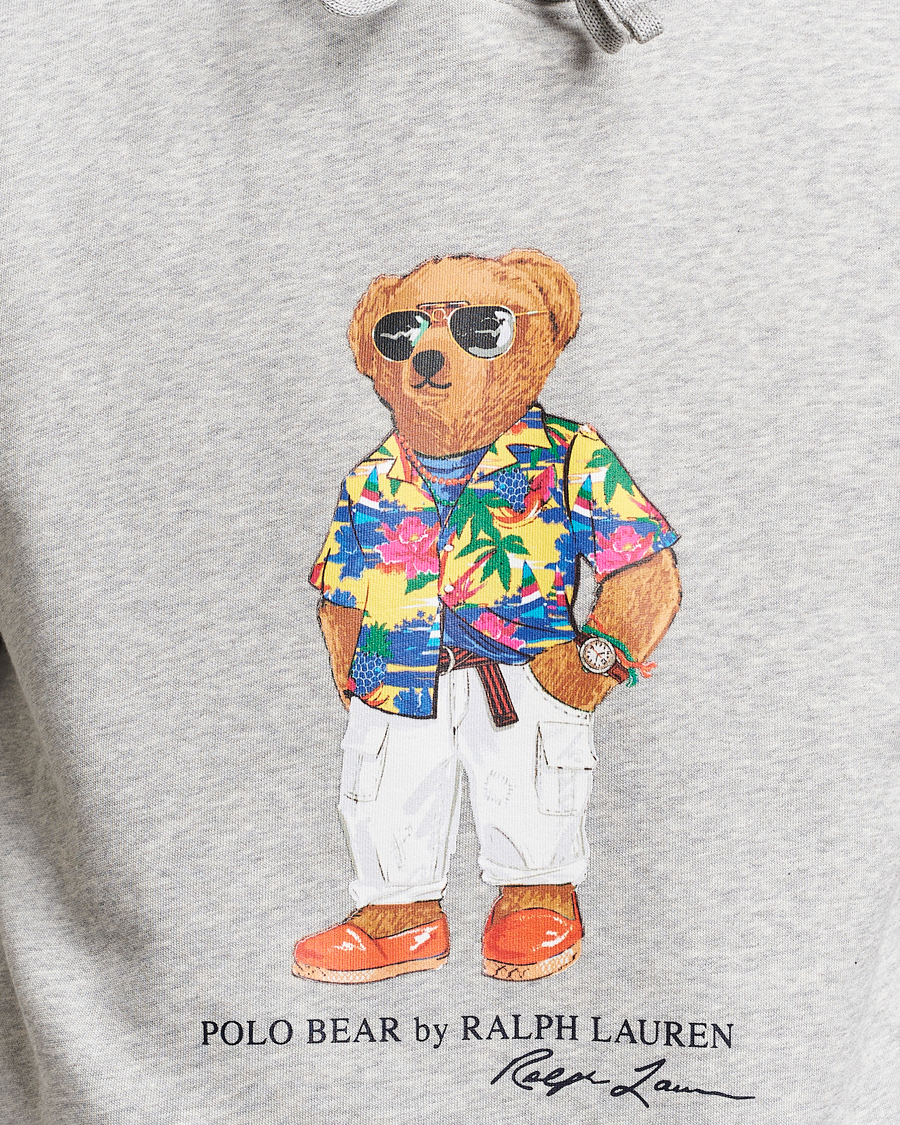 Homme | Pulls Et Tricots | Polo Ralph Lauren | Printed Beach Bear Hoodie Andover Heather