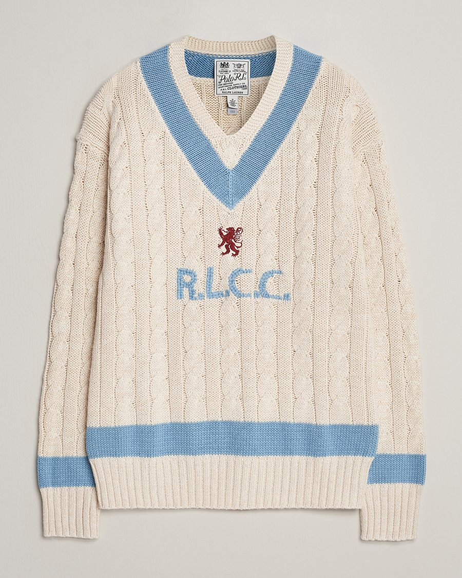 Homme | Pulls Et Tricots | Polo Ralph Lauren | Cotton/Cashmere Cricket Knitted Sweater Parchment Cream