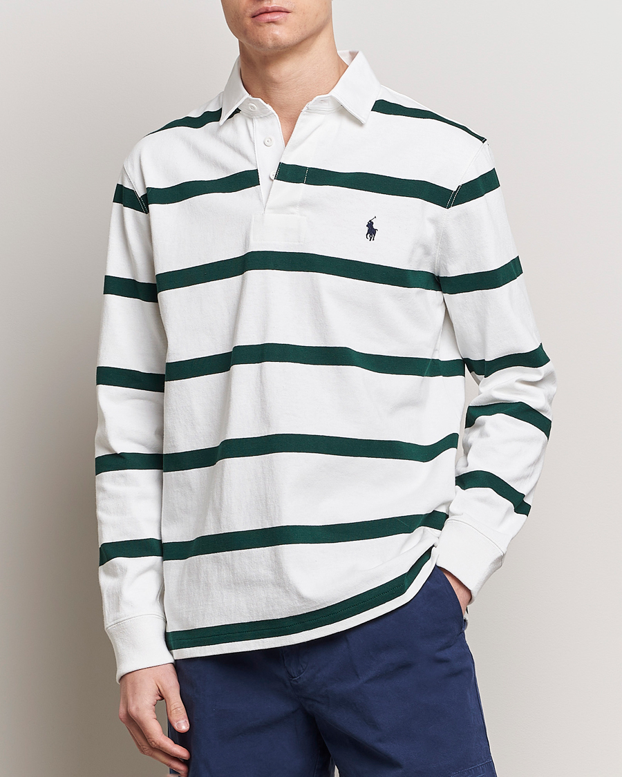 Heren | Truien | Polo Ralph Lauren | Wimbledon Rugby Sweater White/Moss Agate