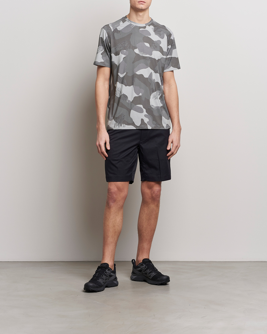 Homme | T-shirts | RLX Ralph Lauren | Peached Airflow Camo Crew Neck T-Shirt Grey