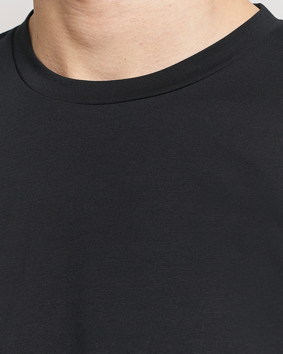 Homme | T-shirts | Sunspel | Riviera Midweight T-Shirt Black