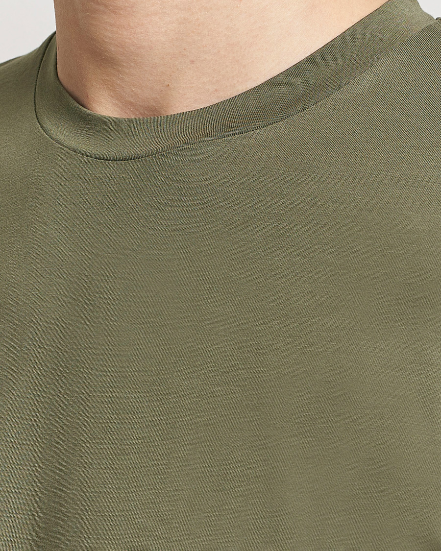 Homme | T-shirts | Sunspel | Riviera Midweight Tee Khaki