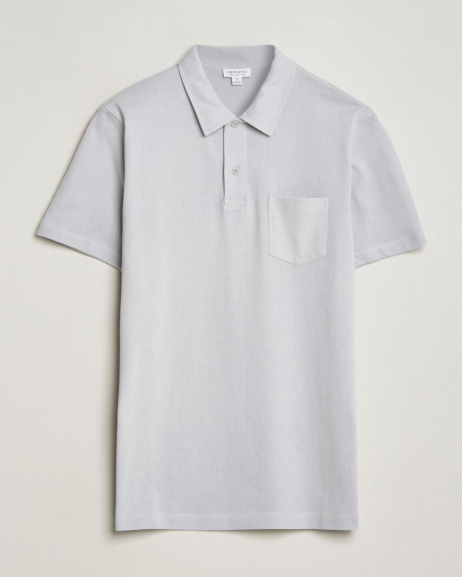 Homme | Polos | Sunspel | Riviera Polo Shirt Smoke