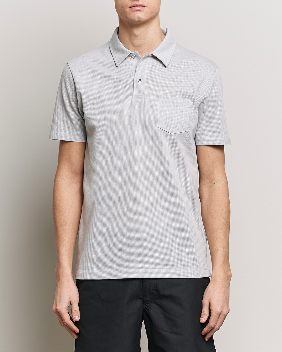 Homme | Polos | Sunspel | Riviera Polo Shirt Smoke