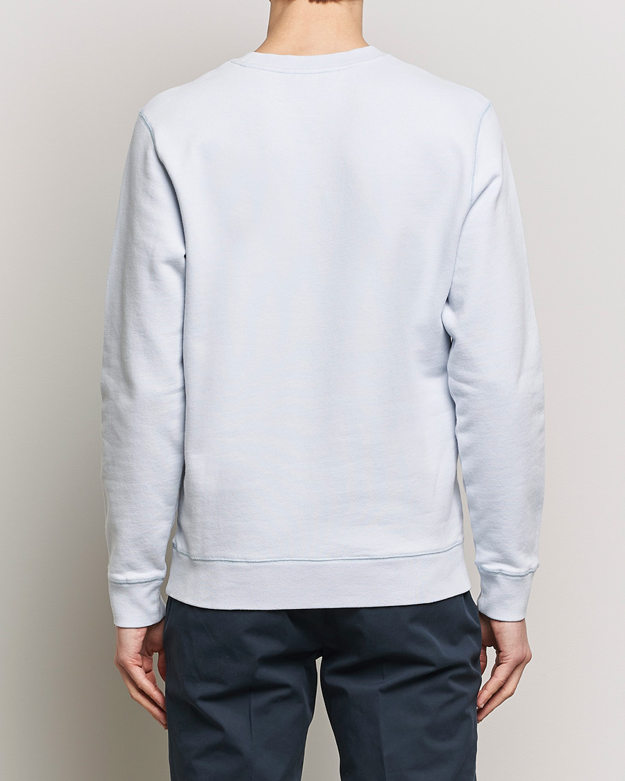 Heren | Truien | Sunspel | Loopback Sweatshirt Light Blue