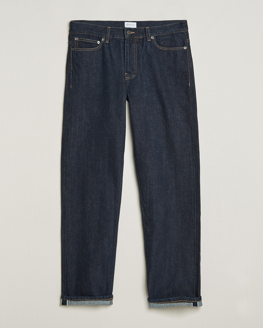 Homme | Jeans | Sunspel | Japanese Selvedge Jeans Blue