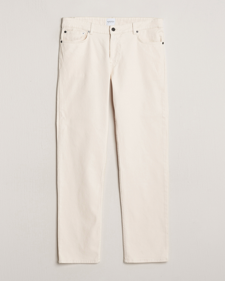 Heren | Broeken | Sunspel | Five Pocket Cotton Twill Trousers Undyed