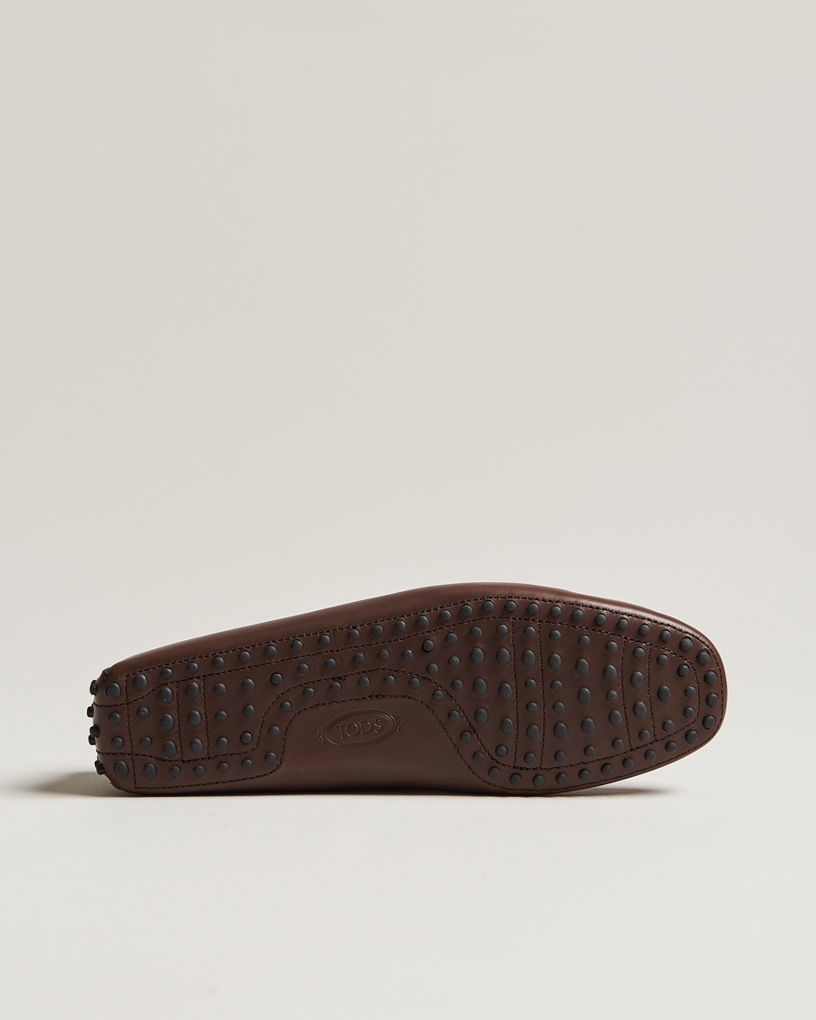 Homme | Tod's Lacetto Gommino Carshoe Dark Brown Calf | Tod's | Lacetto Gommino Carshoe Dark Brown Calf