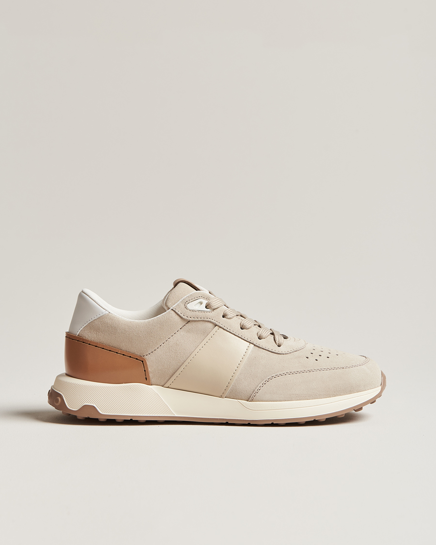 Heren | Tod's Luxury Running Sneaker Light Beige Suede | Tod's | Luxury Running Sneaker Light Beige Suede