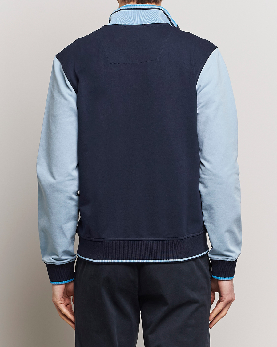 Homme | Pulls Et Tricots | Aeronautica Militare | Full Zip Sweater Navy/Glacier Blue