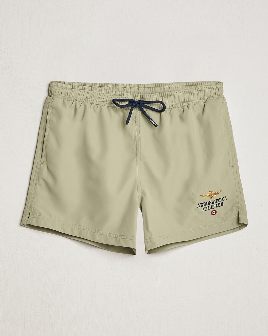 Homme | Maillots De Bain | Aeronautica Militare | Costume Swim Shorts Sage Green