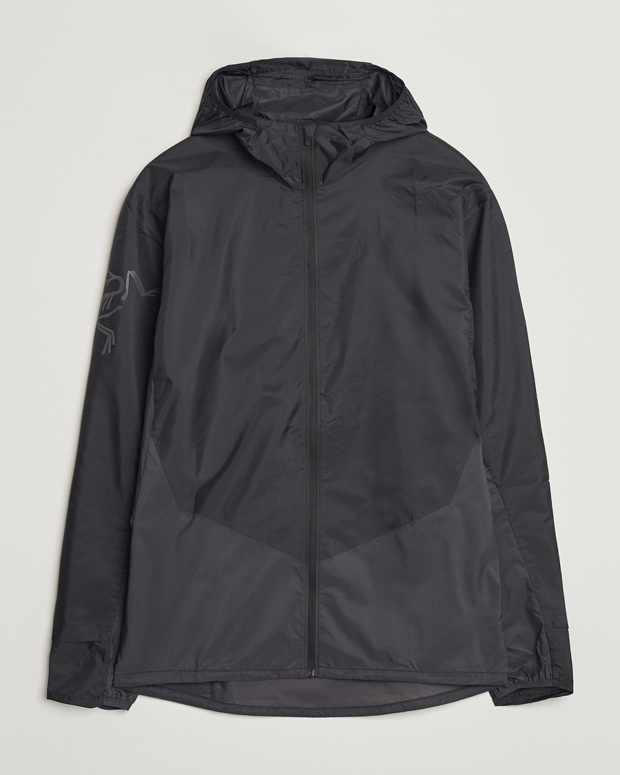 Heren | Jassen | Arc'teryx | Norvan Windshell Hooded Jacket Black/Graphite