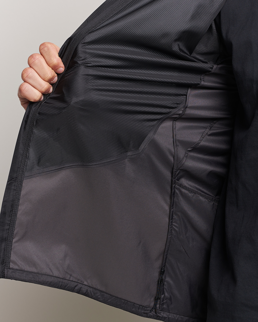 Heren | Jassen | Arc'teryx | Norvan Windshell Hooded Jacket Black/Graphite