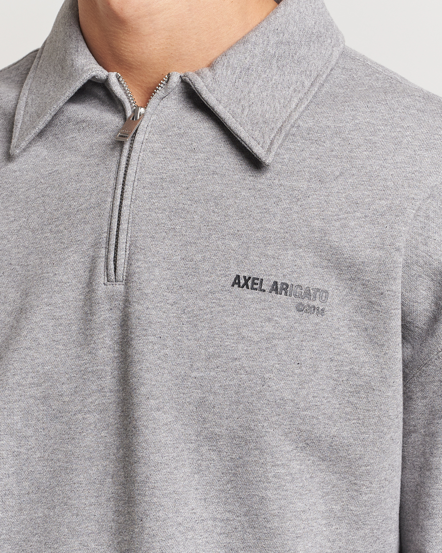 Homme | Pulls Et Tricots | Axel Arigato | Remi Half Zip Sweater Grey Melange