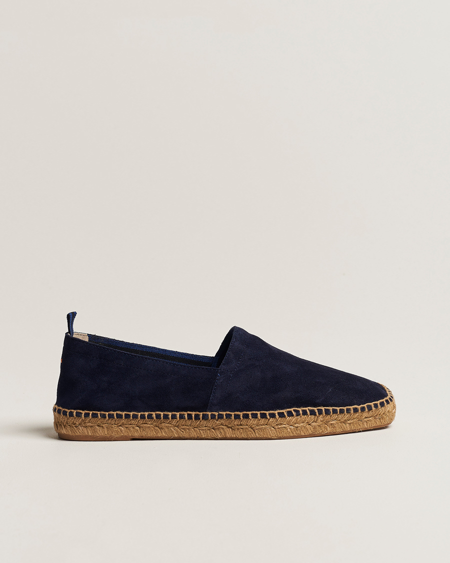 Homme | Espadrilles | Castañer | Pablo Casual Suede Espadrilles Azul Oscuro
