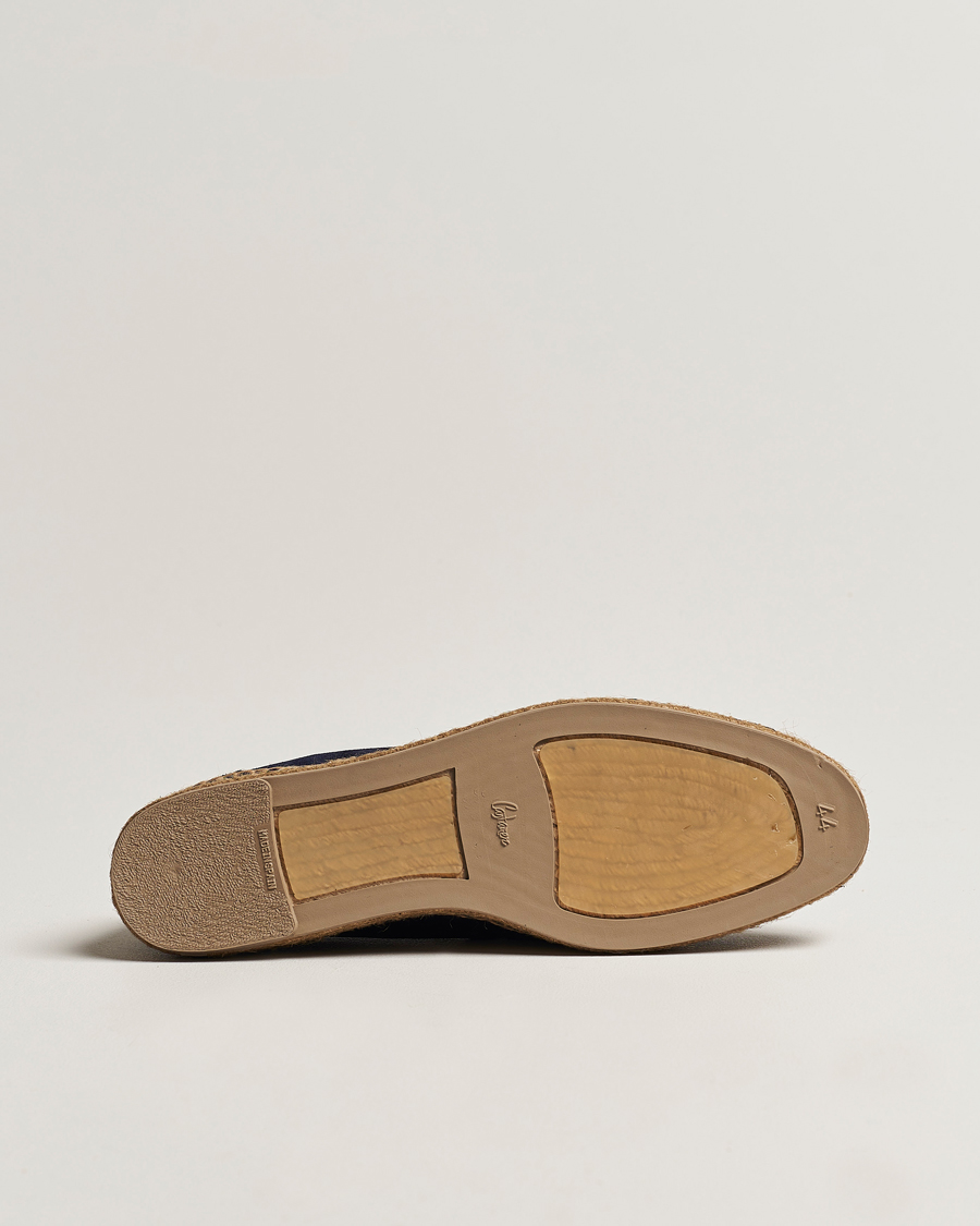 Heren | Espadrilles | Castañer | Nacho Casual Suede Loafers Azul Oscuro