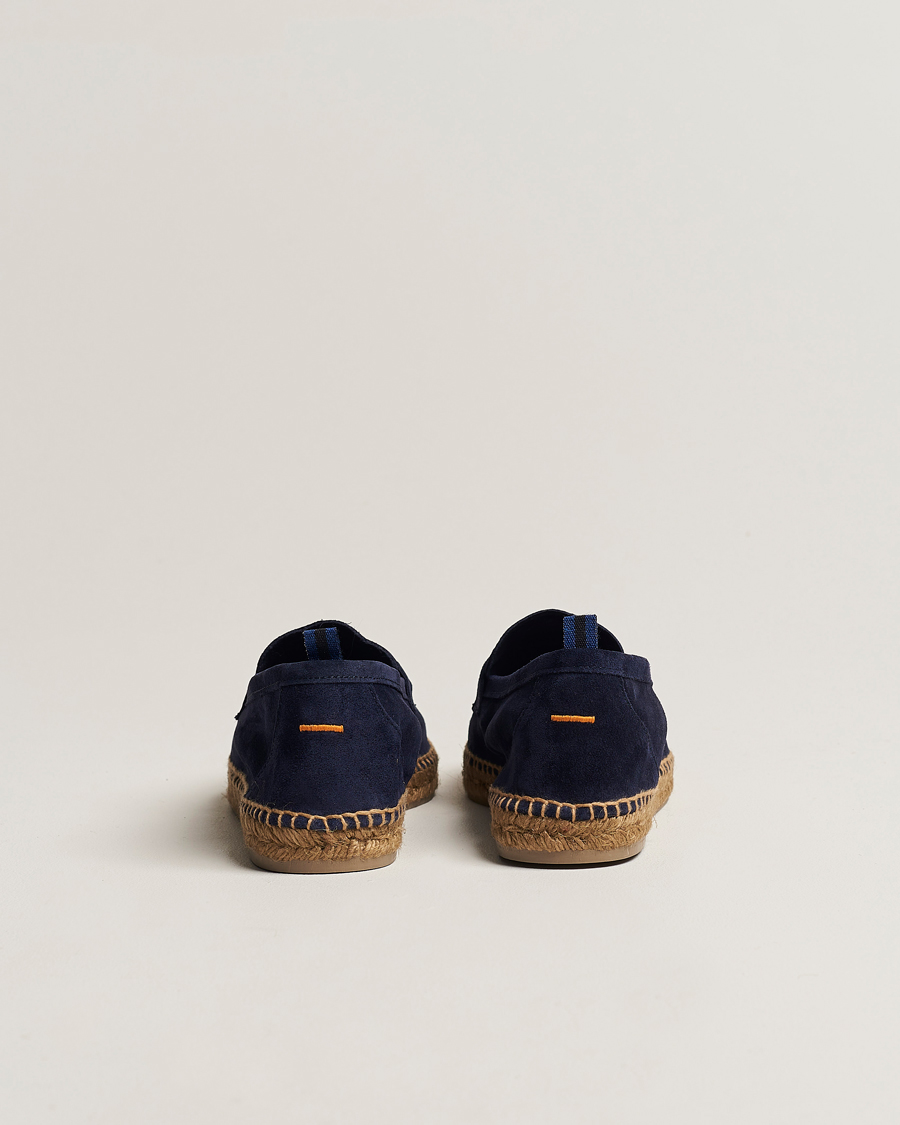 Heren | Espadrilles | Castañer | Nacho Casual Suede Loafers Azul Oscuro