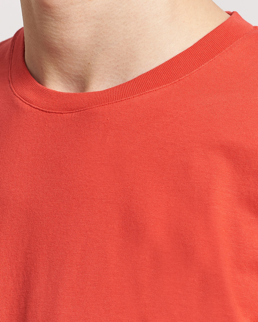 Homme | T-shirts | Colorful Standard | Classic Organic T-Shirt Red Tangerine