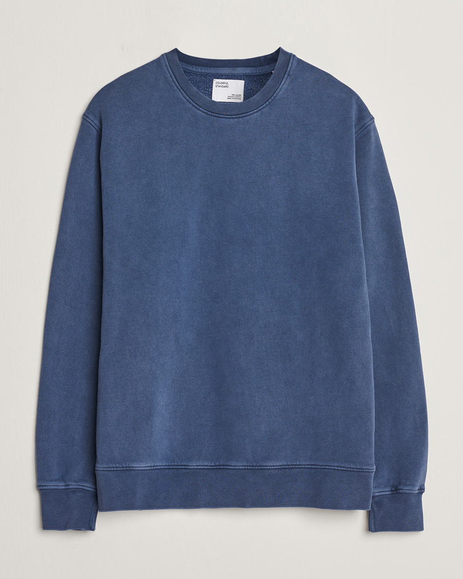 Heren | Truien | Colorful Standard | Classic Organic Crew Neck Sweat Neptune Blue
