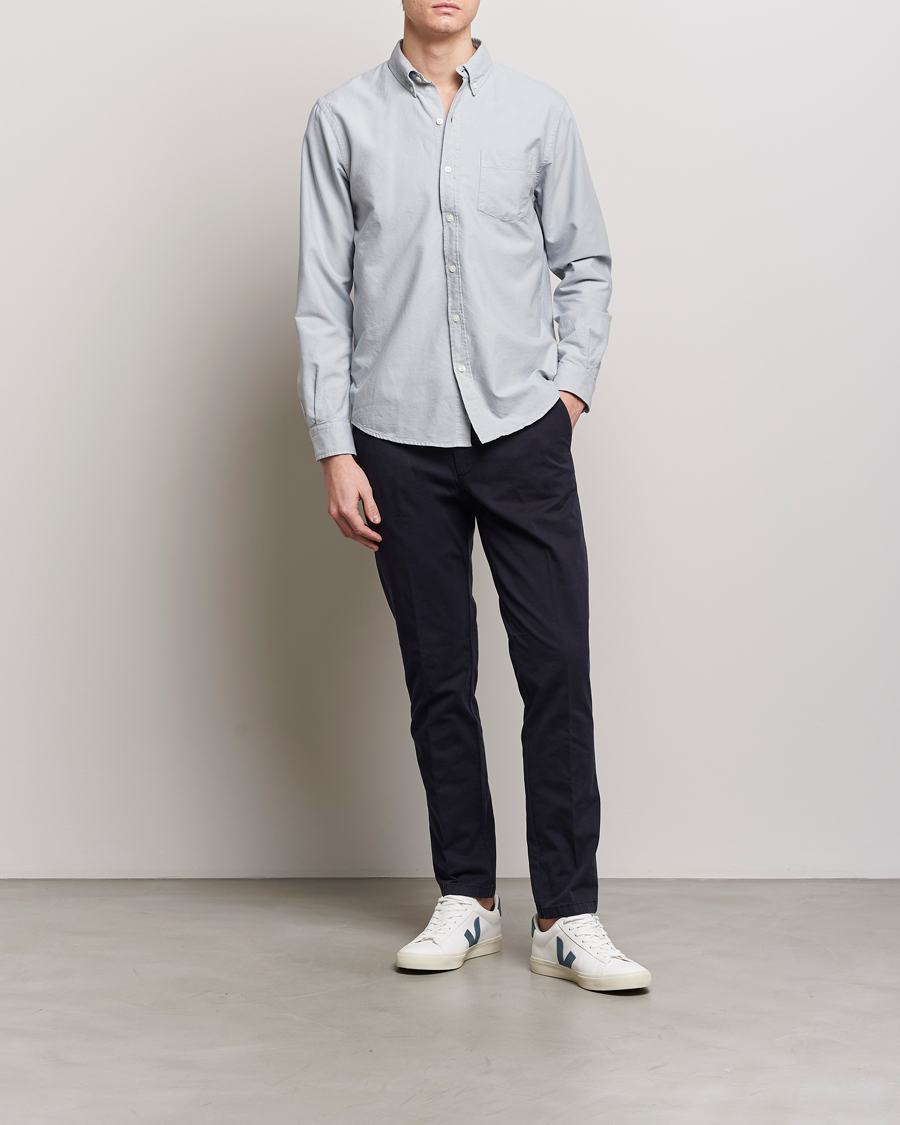 Heren | Overhemden | Colorful Standard | Classic Organic Oxford Button Down Shirt Cloudy Grey