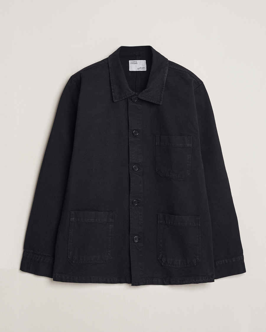 Heren | Overhemden | Colorful Standard | Organic Workwear Jacket Deep Black