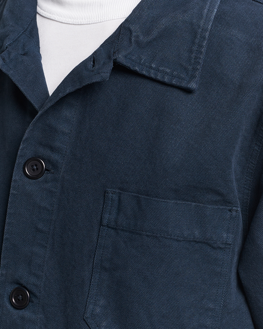 Heren | Overhemden | Colorful Standard | Organic Workwear Jacket Navy Blue