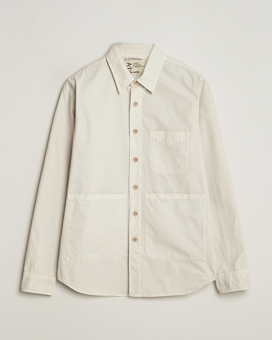 Homme | Manteaux Et Vestes | Aspesi | Utility Shirt Jacket Light Beige