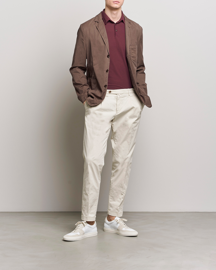 Heren | Blazers | Aspesi | Samuraki Washed Cotton Blazer Dark Brown