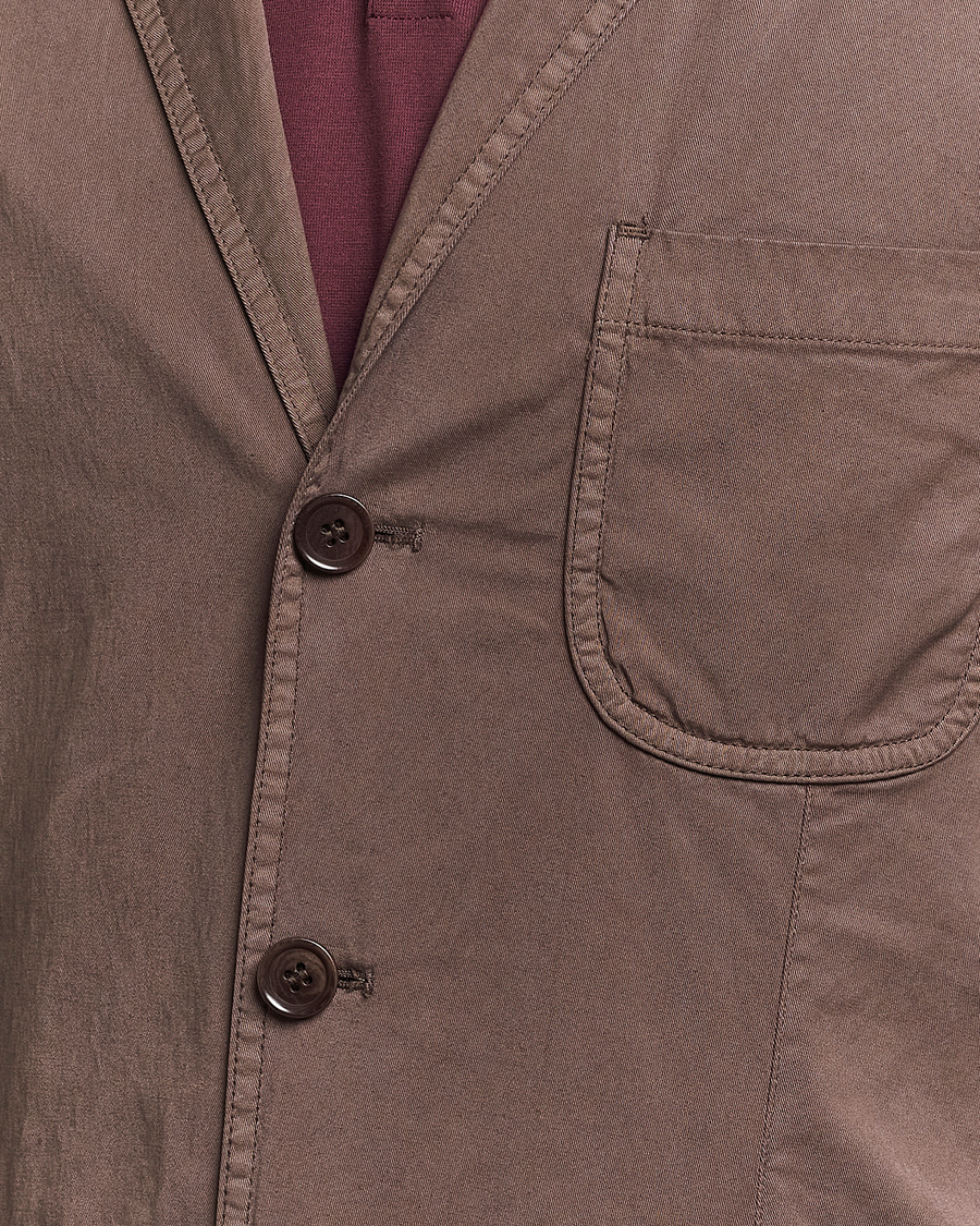Heren | Blazers | Aspesi | Samuraki Washed Cotton Blazer Dark Brown