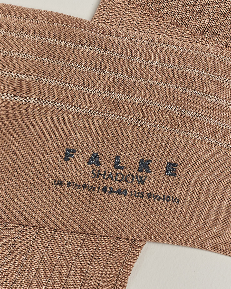 Homme | Sous-Vêtements Et Chaussettes | Falke | Shadow Stripe Sock Camel/White