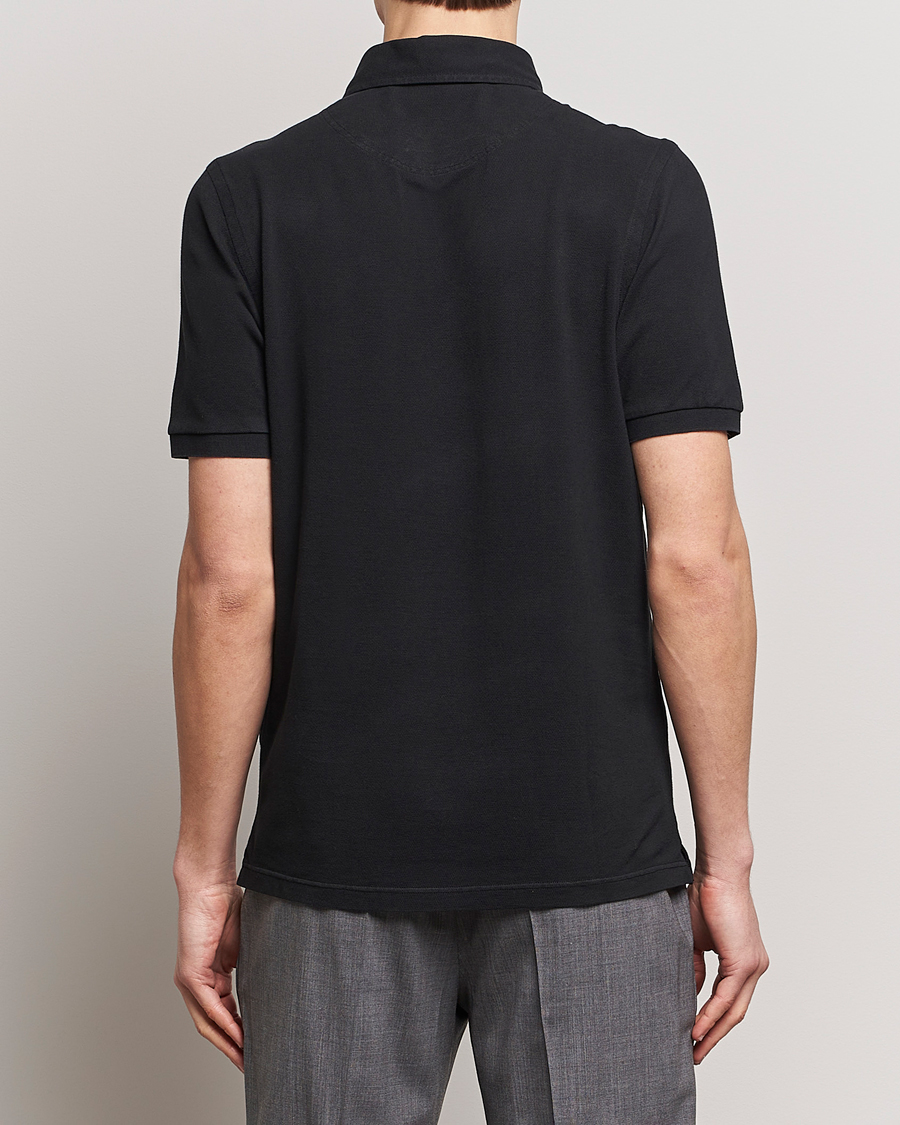Homme | Polos | Gran Sasso | Washed Polo Black