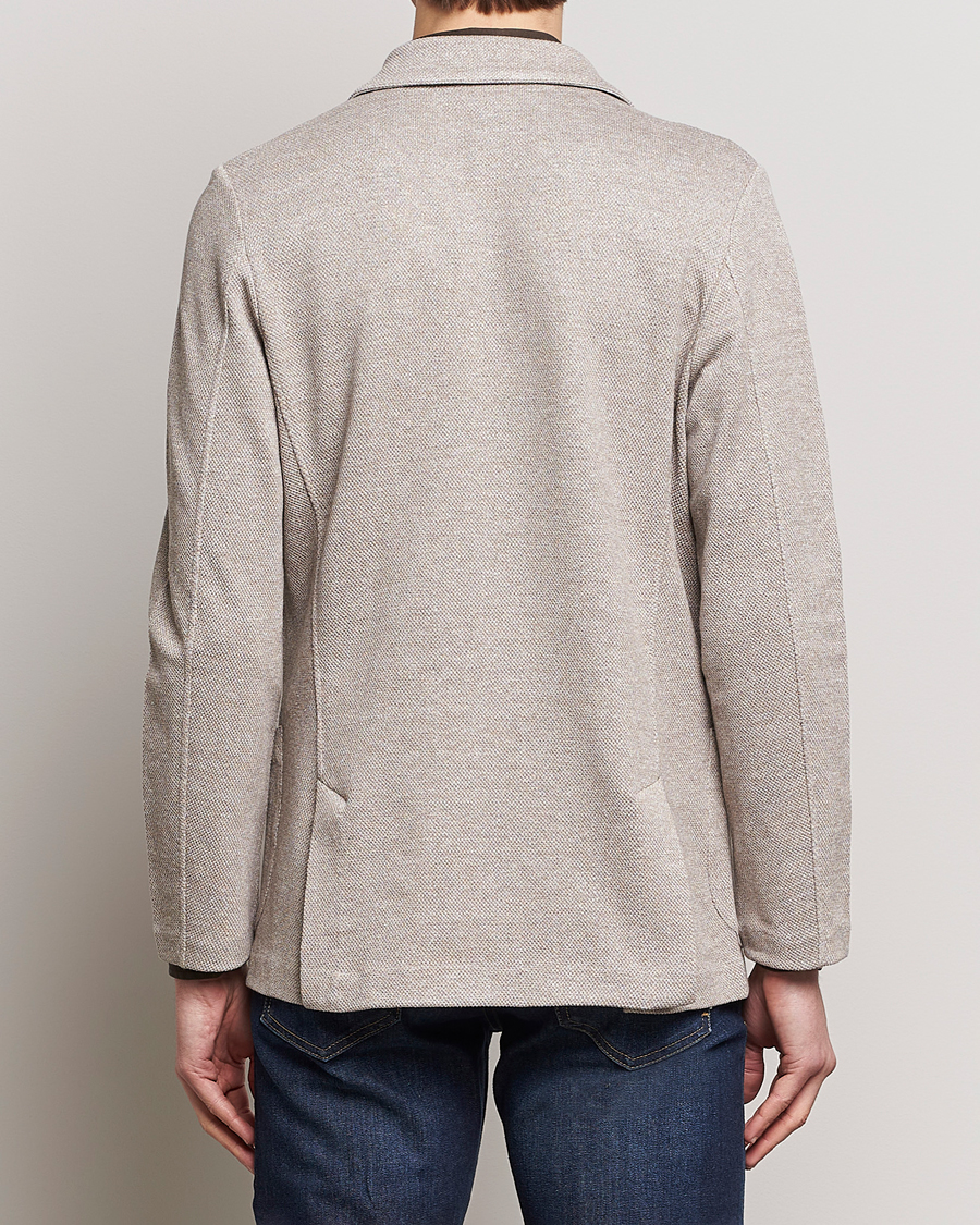 Homme | Blazers | Gran Sasso | Structured Cotton/Linen Blazer Beige Melange