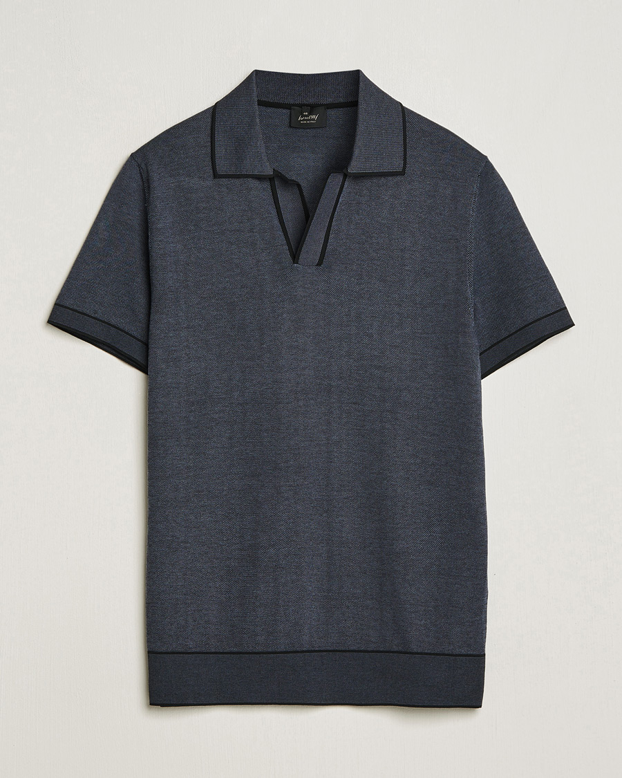 Homme | Polos | Brioni | Soft Cotton Polo Navy