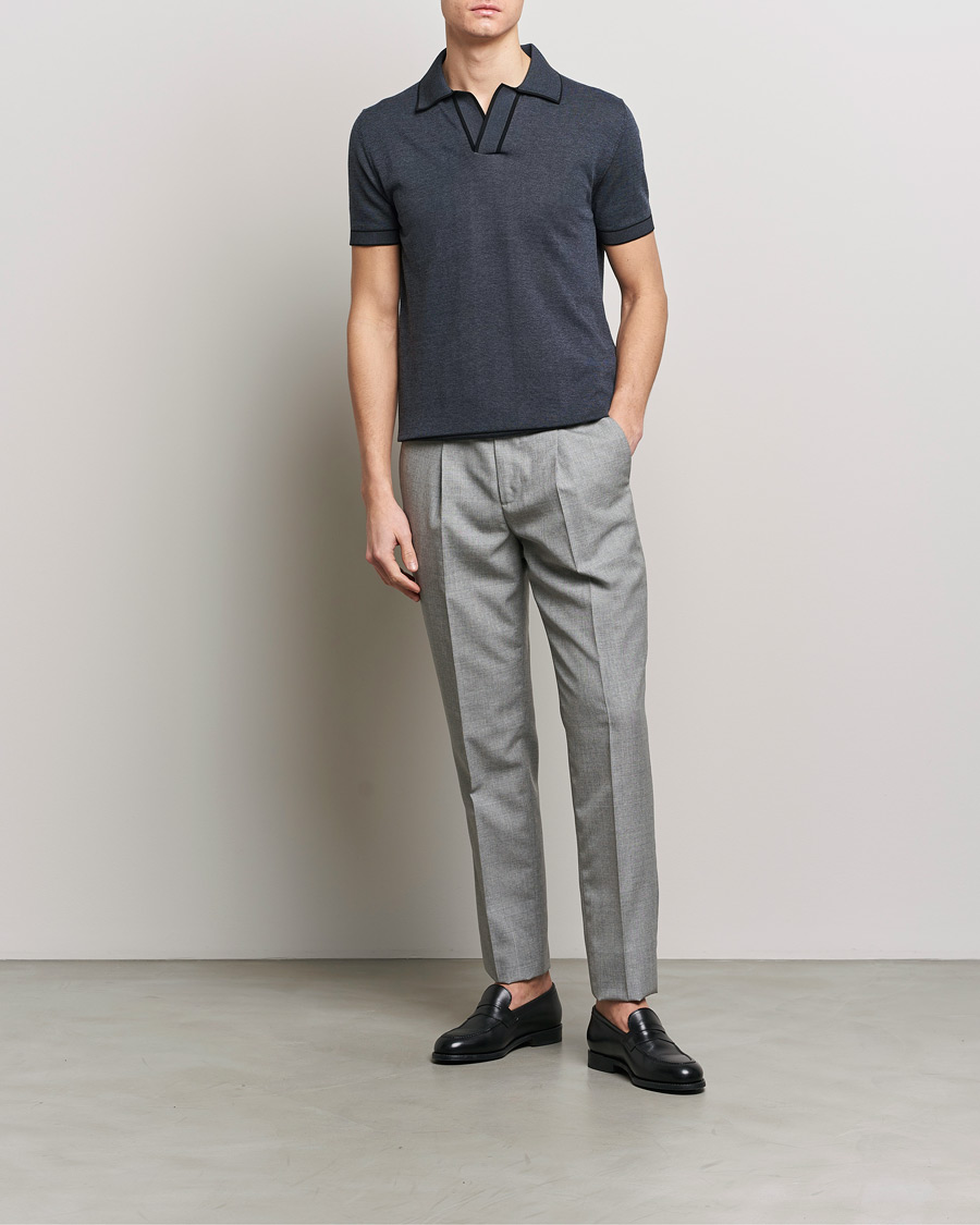 Homme | Polos | Brioni | Soft Cotton Polo Navy