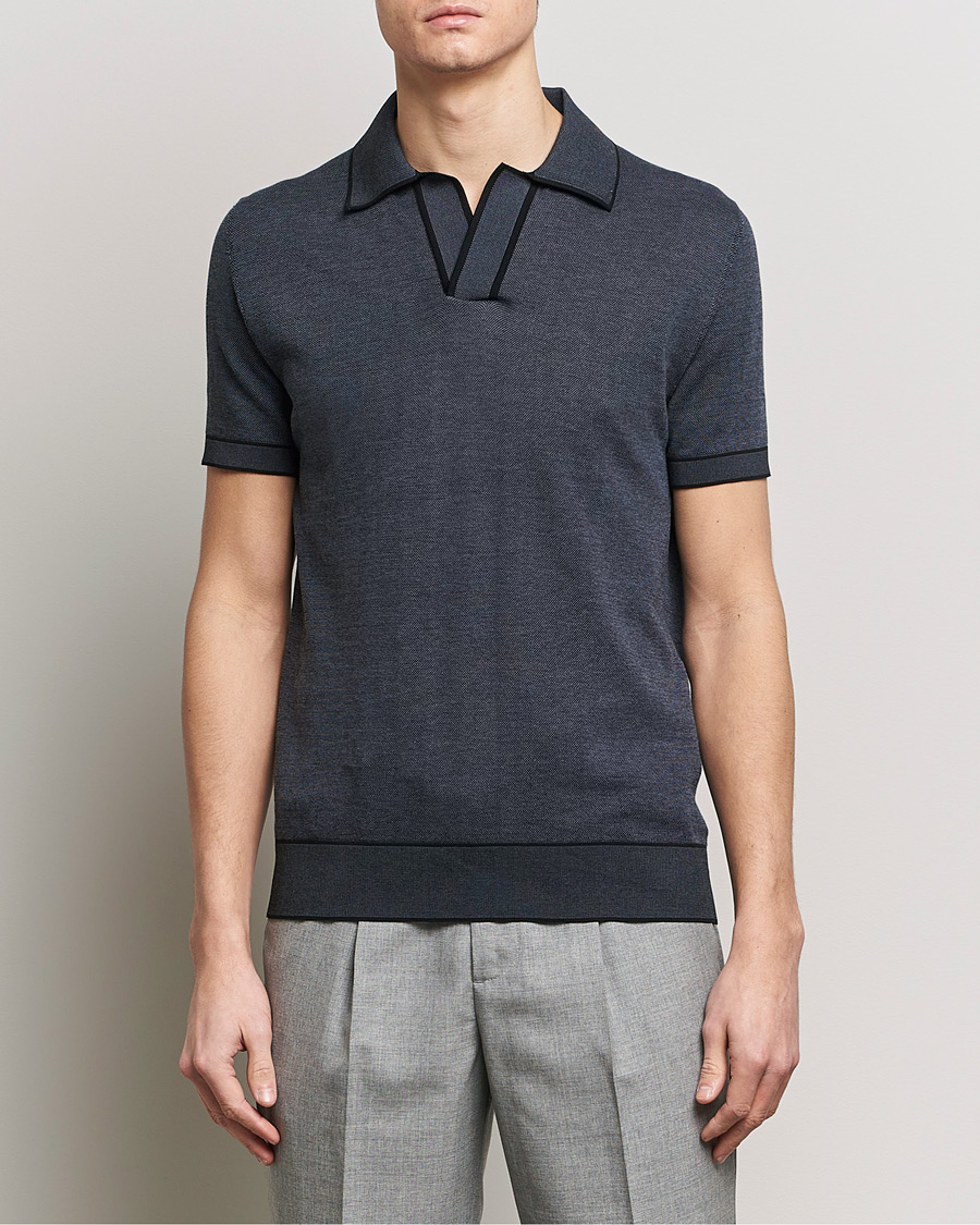 Homme | Polos | Brioni | Soft Cotton Polo Navy