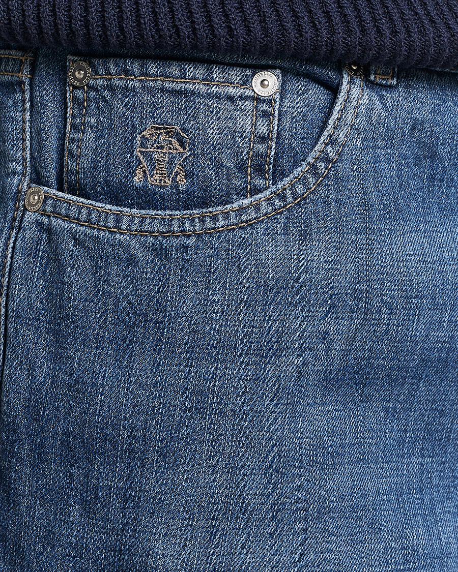 Homme | Pantalons | Brunello Cucinelli | Traditional Fit Jeans Dark Blue Wash