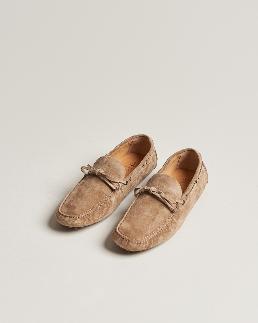 Heren | Brunello Cucinelli Laced Carshoe Beige Suede | Brunello Cucinelli | Laced Carshoe Beige Suede