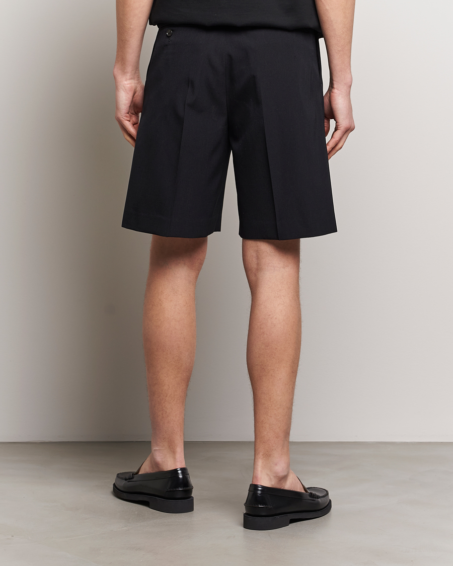 Homme | Shorts | Auralee | Light Wool Gabardine Shorts Black