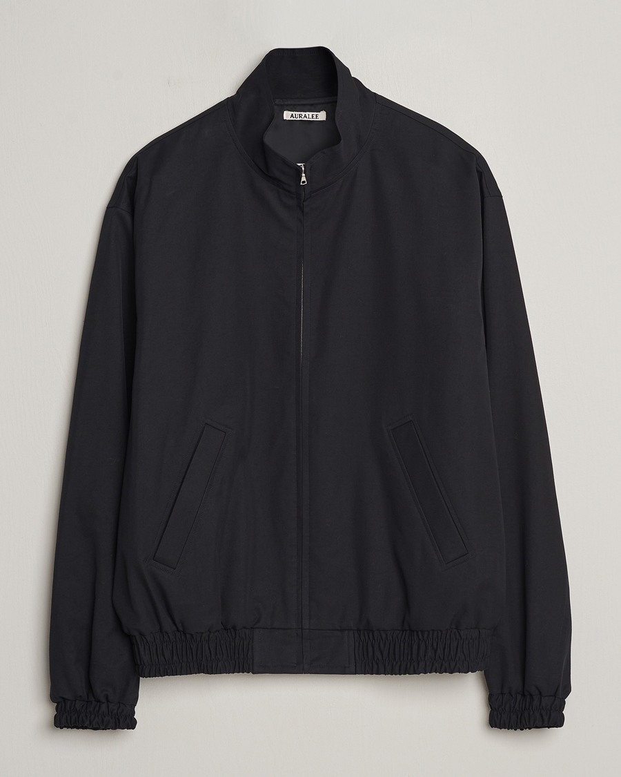 Homme | Manteaux Et Vestes | Auralee | Washed Silk Chambray Blouson Black