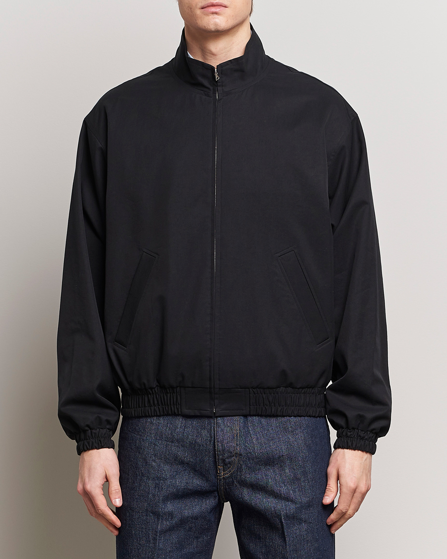 Homme | Manteaux Et Vestes | Auralee | Washed Silk Chambray Blouson Black