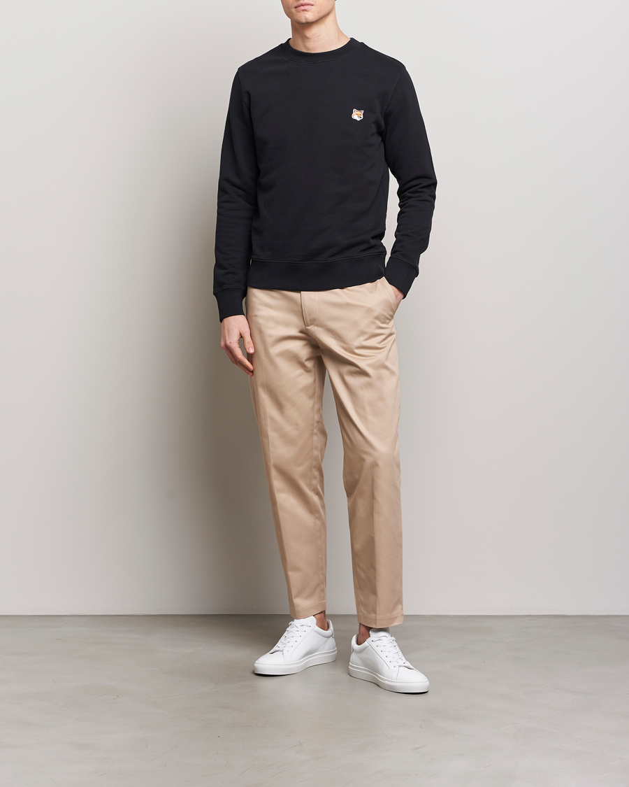 Homme | Pulls Et Tricots | Maison Kitsuné | Fox Head Sweatshirt Black