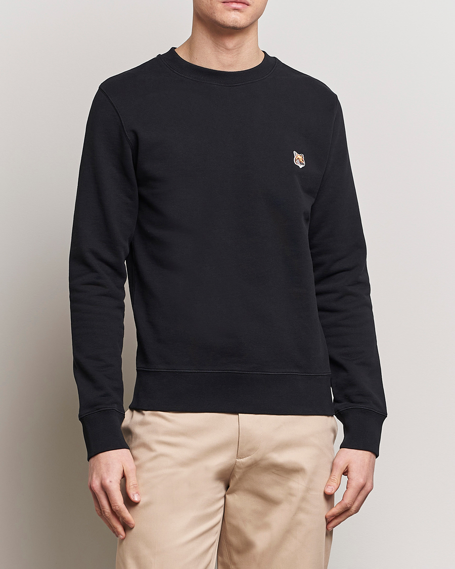 Homme | Pulls Et Tricots | Maison Kitsuné | Fox Head Sweatshirt Black
