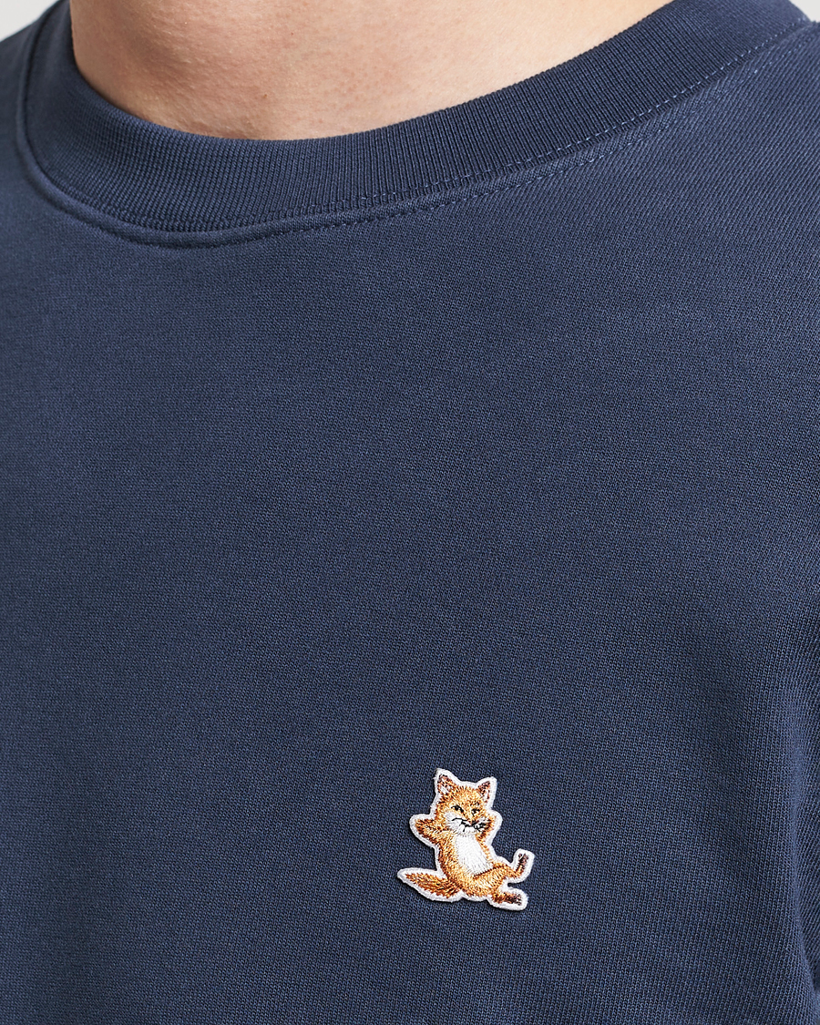 Homme | Pulls Et Tricots | Maison Kitsuné | Chillax Fox Sweatshirt Ink Blue